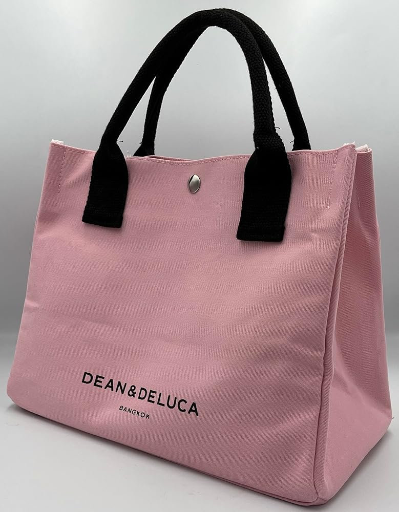 DEAN & DELUCA ピンクトートバッグセット DEAN & DELUCA☆バンコク VALENTINE LOVE & HEART PINK TOTE L